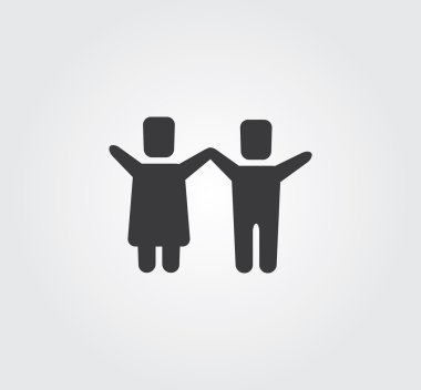 basit web simge vektör: Aile seti