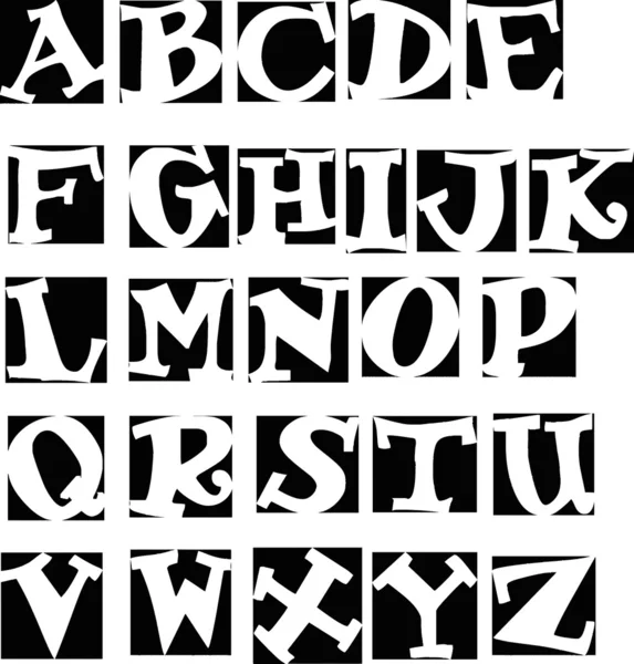 Alphabet vectoriel — Image vectorielle