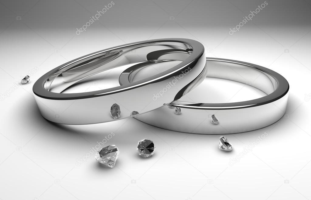 wedding rings with diamond