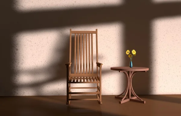 Light and shadow chair — Stock Photo, Image