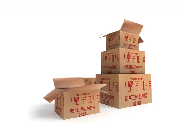 Paquete paquete post caja —  Fotos de Stock