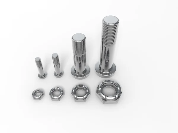 Industry Nuts & Screws — Stock Photo, Image