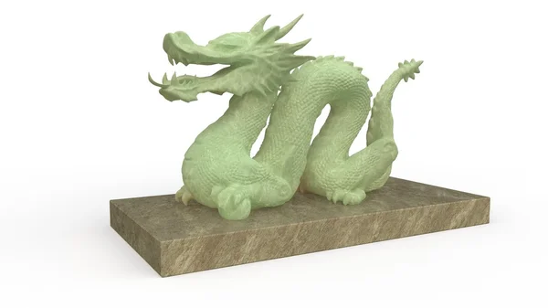 Dragon statuur steen — Stockfoto