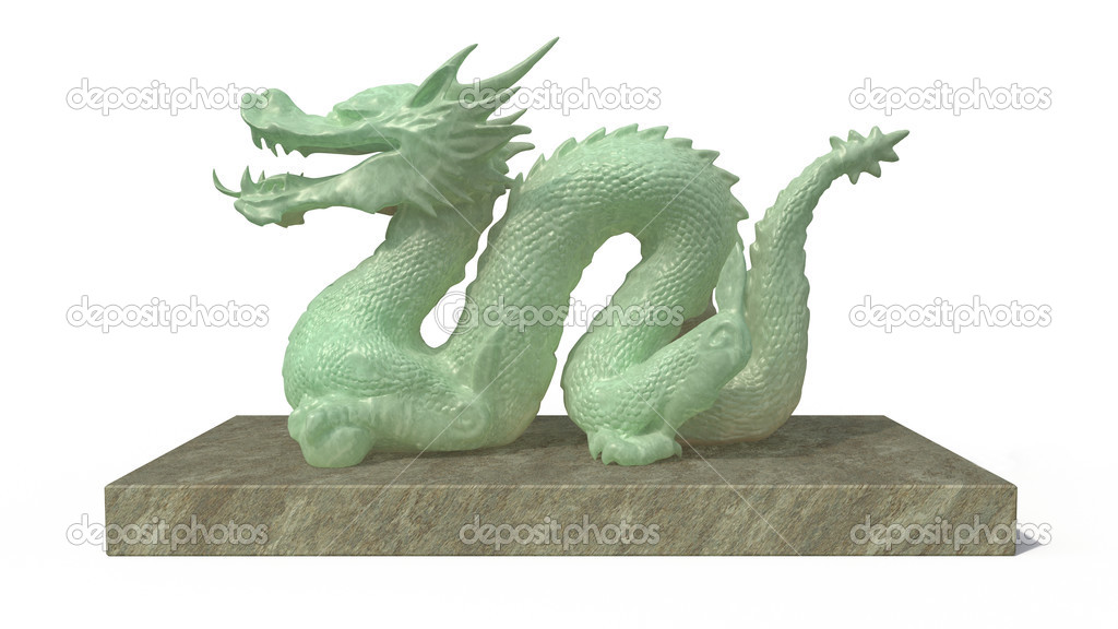 dragon stature in stone