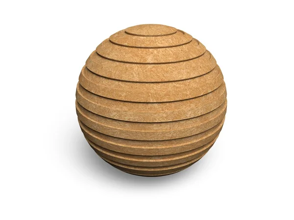 Esfera de madera contrachapada — Foto de Stock