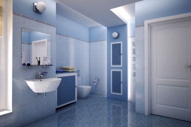 Mavi banyo