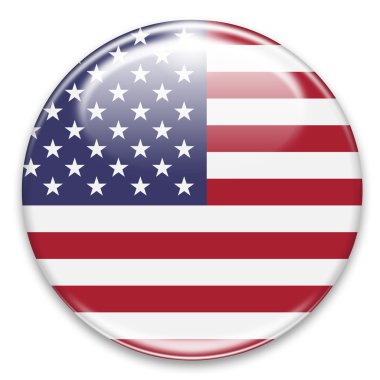 ABD bayrak düğmesi