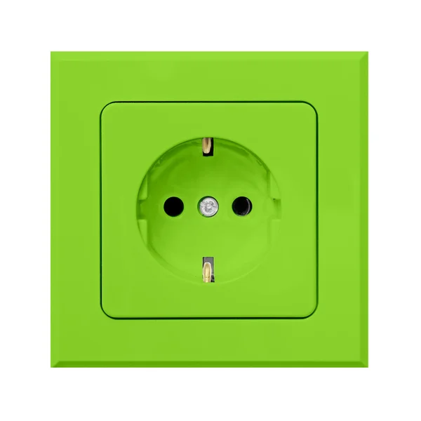 Groene stopcontact — Stockfoto