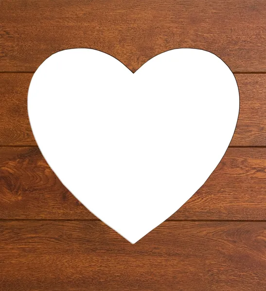 Heart in wood — Stock Photo, Image