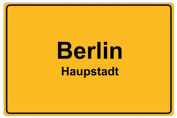 Znak Berlina — Zdjęcie stockowe