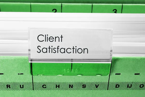 Satisfacción del cliente — Foto de Stock