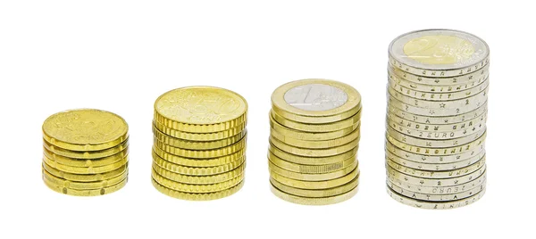 Stack of money coins — Stock Photo, Image