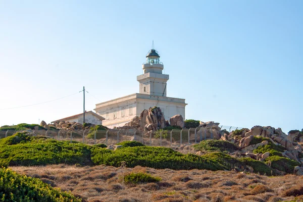 Lighthouse at Capo Testa, Sardinia — Stock Photo, Image