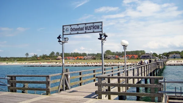 Wustrow pier — Stok fotoğraf