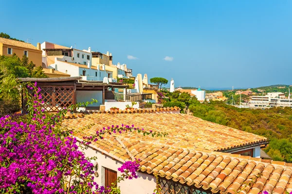 View over roofs, houses, apartments, village — Stock Photo, Image