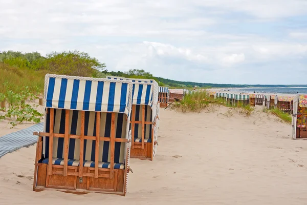 Strand székek, Balti-tenger — Stock Fotó