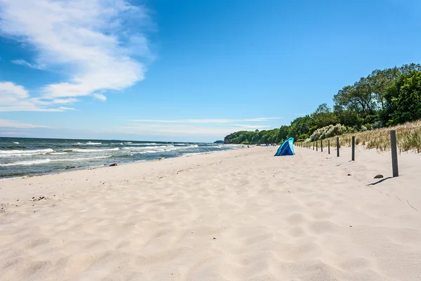 Plaża w pobliżu Goehren, kolarskiego — Zdjęcie stockowe