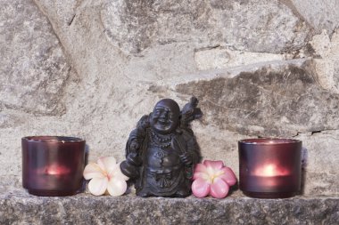 Çin laughting temsil eden heykel Buda