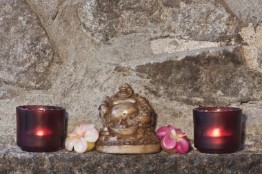 Çin laughting temsil eden heykel Buda