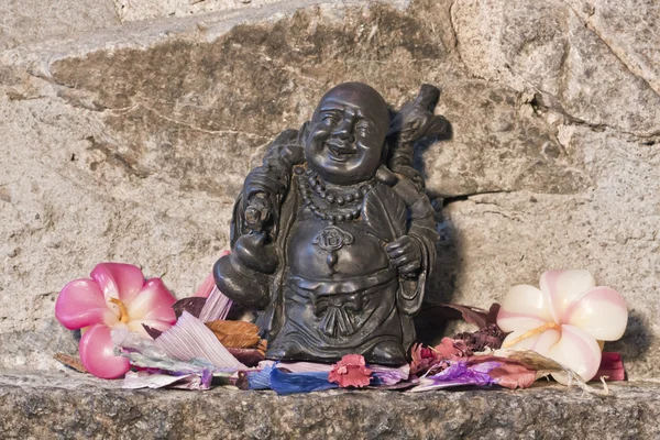 Statue representing chinese laughting Buddha — Stock Photo, Image