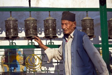 Nepal ihtiyar soyambunath Budist tapınağı