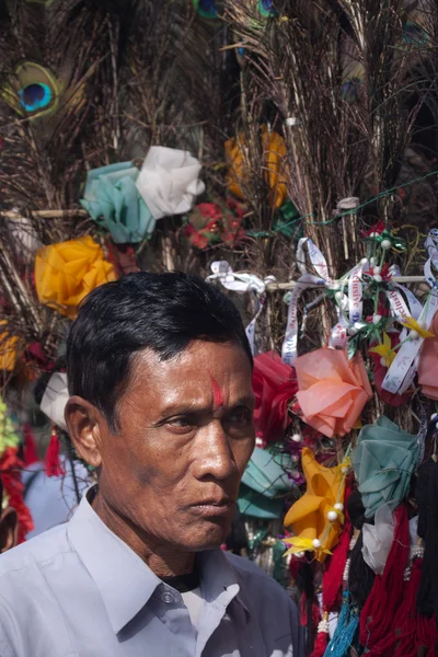 Program kulturalny - Festiwal Elephant, chitwan 2013, nepal — Zdjęcie stockowe