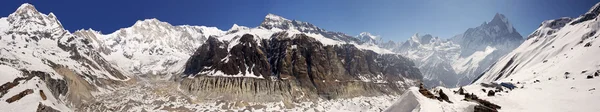 Annapurna base camp panorama, himalaia, Nepal — Fotografia de Stock