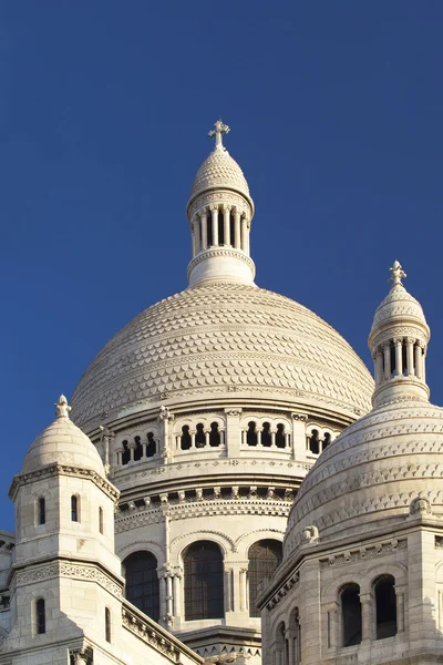 Bazylika sacre coeur zbliżenie, Paryż, Francja — Zdjęcie stockowe