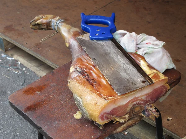 Waxed pork leg — Stock Photo, Image