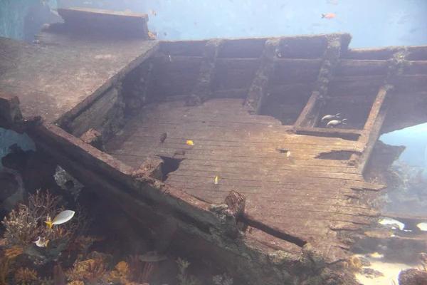 Underwater shipwreck — Stock Photo, Image