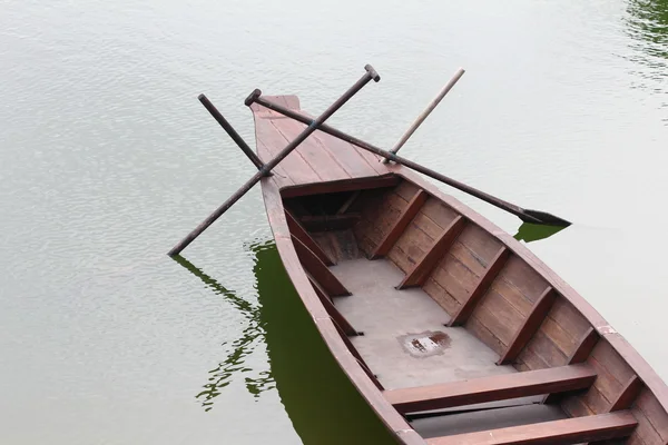Sampan boat from the top — Stock Photo, Image