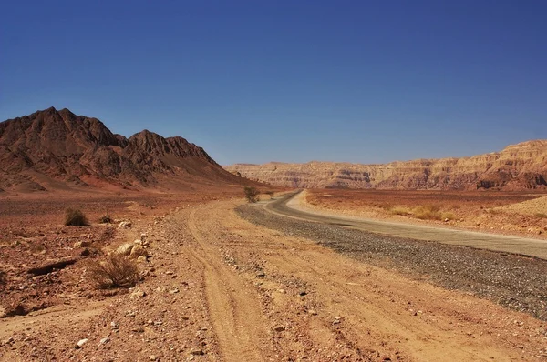Woestijnweg — Stockfoto