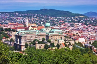 Budapeşte şehir buda parçası Ulusal Galeri Görünümü