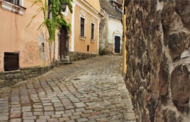 tipik Avrupa sokak szentendre, Macaristan