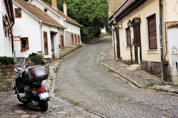 Typical European street in Szentendre Hungary — Stock Photo, Image