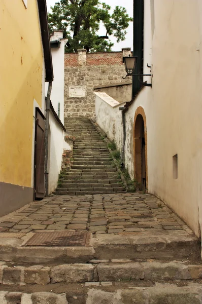 Típico beco europeu em Szentendre Hungria — Fotografia de Stock