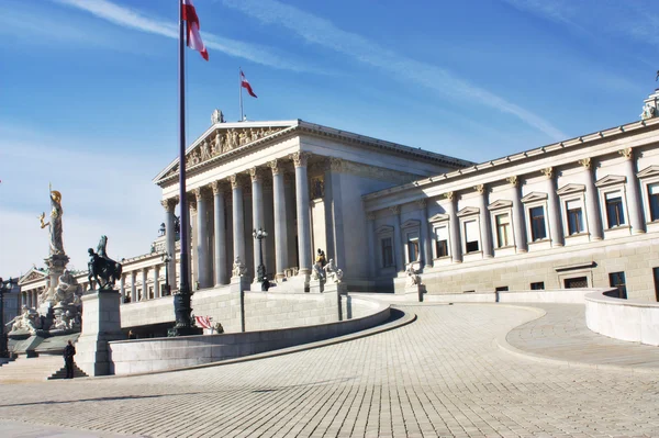 Parlamento austríaco Edifício em Viena — Fotografia de Stock