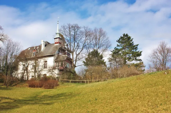 Oude typisch Oostenrijkse huis op baden, Oostenrijk. — Stockfoto