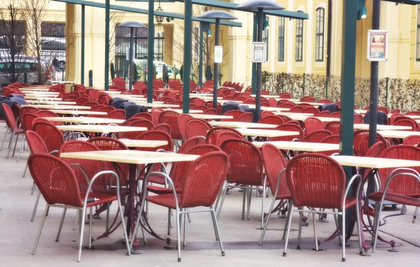 Altmodische Café-Terrasse — Stockfoto