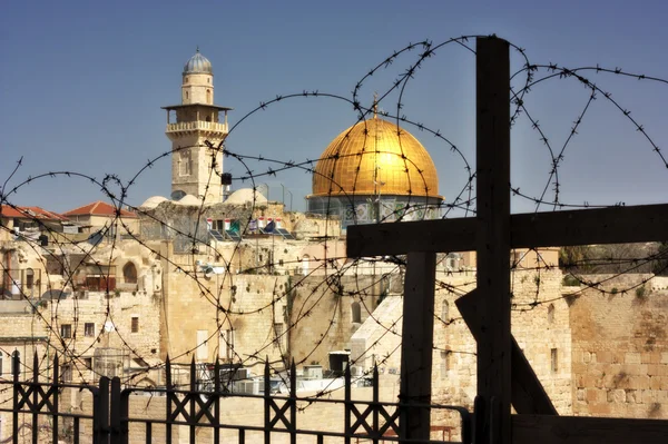 O Muro Ocidental, Monte do Templo, Jerusalém — Fotografia de Stock