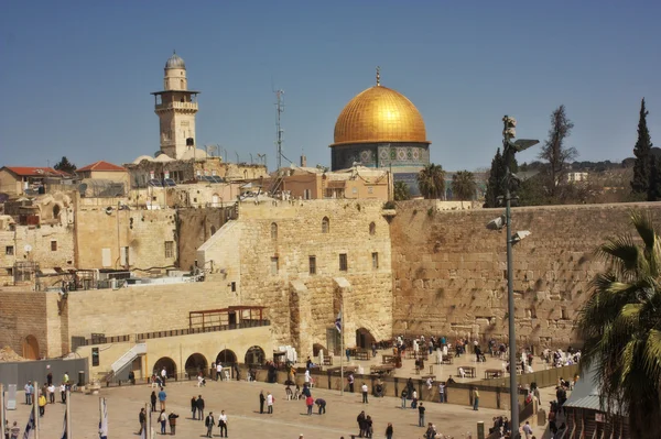 El Muro del Oeste, Monte del Templo, Jerusalén — Foto de Stock