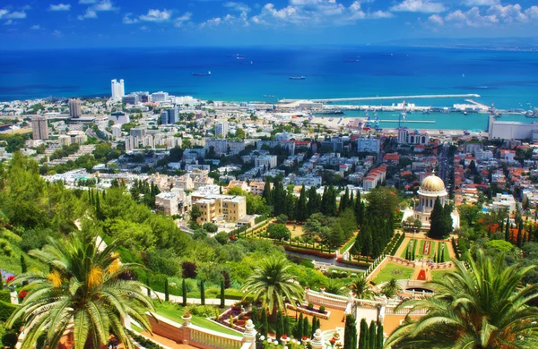 Giardini bahai a haifa israele — Foto Stock