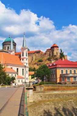 View of an Esztergom Basilica, Hungary clipart