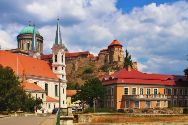 Vista de uma Basílica de Esztergom, Hungria — Fotografia de Stock