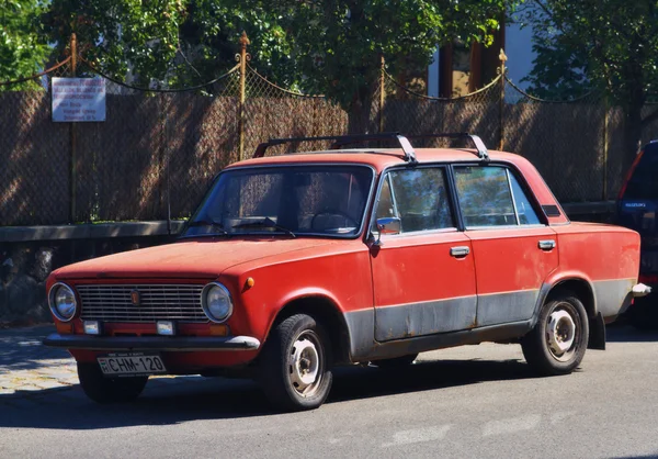 Régi szovjet autó vaz-2101 Zsiguli — Stock Fotó