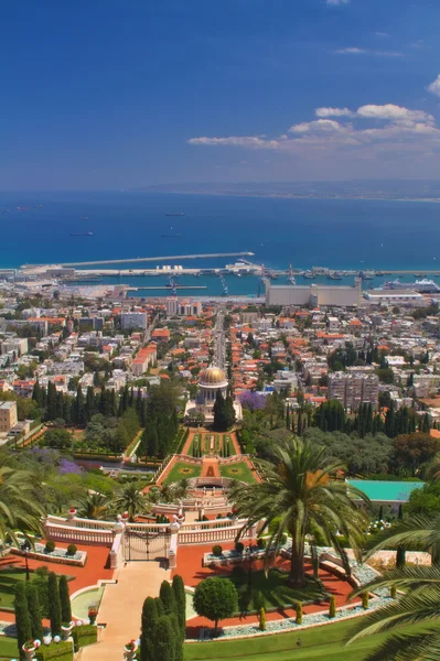 Jardins Bahai em Haifa Israel — Fotografia de Stock