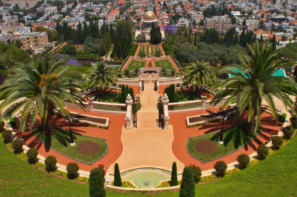 Ogrody bahai w haifa israel — Zdjęcie stockowe