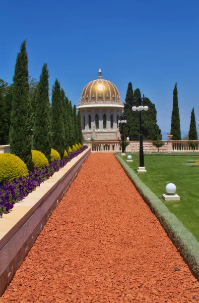 Jardines Bahai en Haifa Israel — Foto de Stock