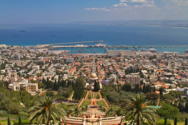 Giardini bahai a haifa israele — Foto Stock