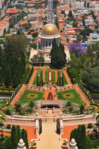 ハイファ・イスラエルのバハイ庭園 — ストック写真